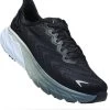 Hoka One One Arahi 6 Running Shoes Black White Wide 2E